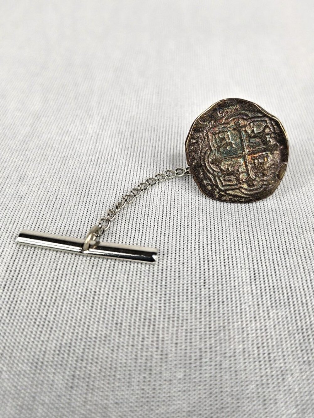 Vintage Atocha Shipwreck Silver Tie Tack | Mel Fisher Treasure Salvors COA - Picture 3 of 16